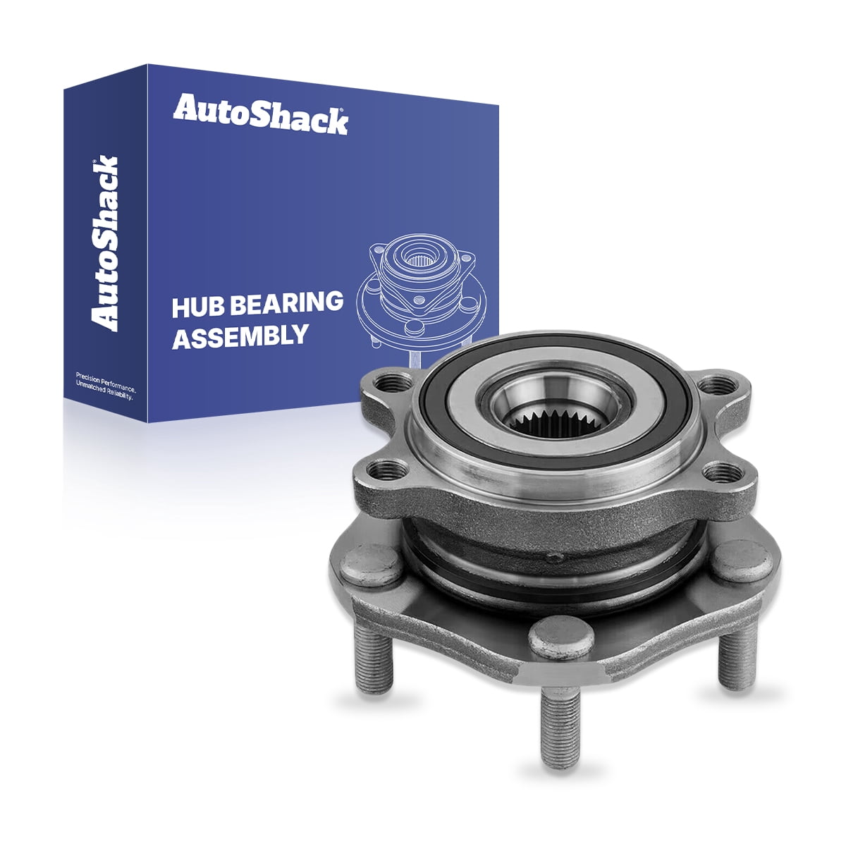 Bodeman Rear Wheel Bearing & Hub Assembly - Fits Jeep Compass, Renegade, Fiat 500X (2015-2022, 2WD Only, 5-Lug, ABS Included)