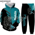 thumbnail image 2 of Makita Classiques Hommes Femmes Nouvelle Mode Impression 3d Haute Qualité Vestes à Capuche de Mode Survêtement Dropshipping-week, 2 of 3