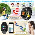 thumbnail image 4 of 4G Kids Smartwatch with SIM Card,GPS Tracker,Boys Girls Smart Watch for Kids with Camera, 2 Way Phone Call, SOS, Smart Wrist Watch, 4-13 Years Children Xmas Birthday Gifts, Black, 4 of 8