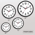 thumbnail image 3 of Reloj de pared AKCISOT de 25 cm, silencioso, no hace tictac, funciona con pilas, 3 of 9