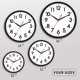 thumbnail image 3 of Reloj de pared AKCISOT de 25 cm, silencioso, no hace tictac, funciona con pilas, 3 of 9