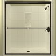 thumbnail image 2 of Arizona Shower Door LSER6065BNCLT 65.38 x 60 in. Leser Lite Euro Enclosure Shower Door - Brushed Nickel, 2 of 3