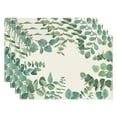 thumbnail image 1 of Harpily 50 % de Rabais Clair! Napperons de Cuisine 4 Pcs Napperon en Polyester Imprimé Érable d'Automne Tapis de Décor Festif Assiette de Souper Tasse avec Tapis Isolant Thermique, 1 of 9
