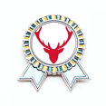 thumbnail image 1 of Festival de Navidad de Elk Avatar Rojo Insignia broche Medalla ganadora, 1 of 3