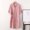Pink, variant on Vivianyo HD Sleepwear for Women Clearance Women's Fashion Robe Bathrobe Three Quarter Sleeve Soft Autumn Pajamas Flash Picks Red