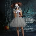 thumbnail image 5 of CAIVO Halloween Hallowmas Personality Clown Performing Tulle Dress Girl Masquerade Dress Fashionable Toddler Child Daily Wear, 5 of 9