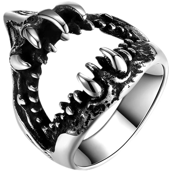 Anillo de tiburón anillo personalizado joyería de anillo de moda de anillo de dedo para hombres