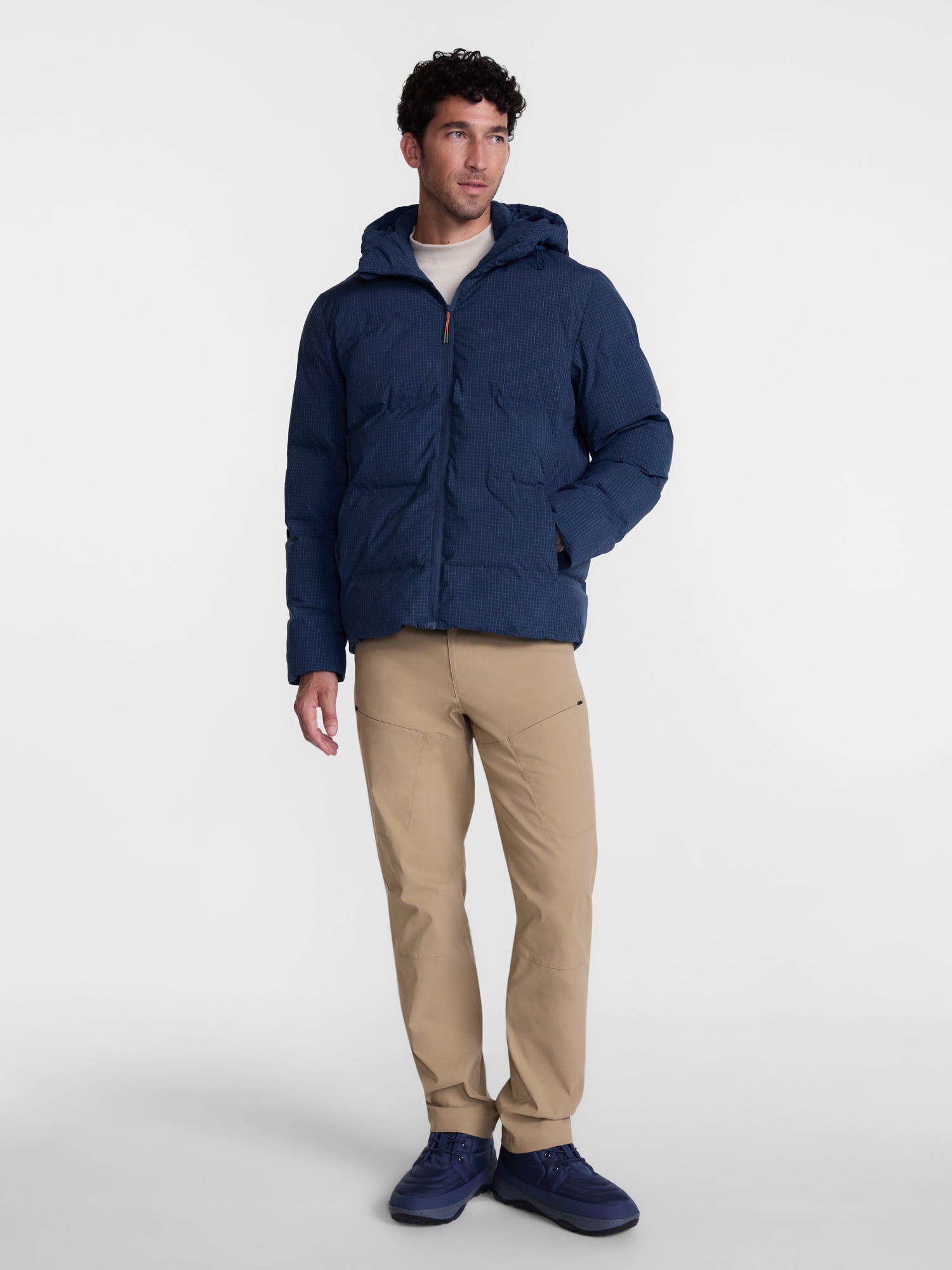 Ozark Trail Men's and Big Men's Ripstop Puffer Jacket, Sizes S-3XL