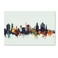 thumbnail image 1 of Trademark Fine Art 'Durham North Carolina Skyline V' Canvas Art by Michael Tompsett, 1 of 3