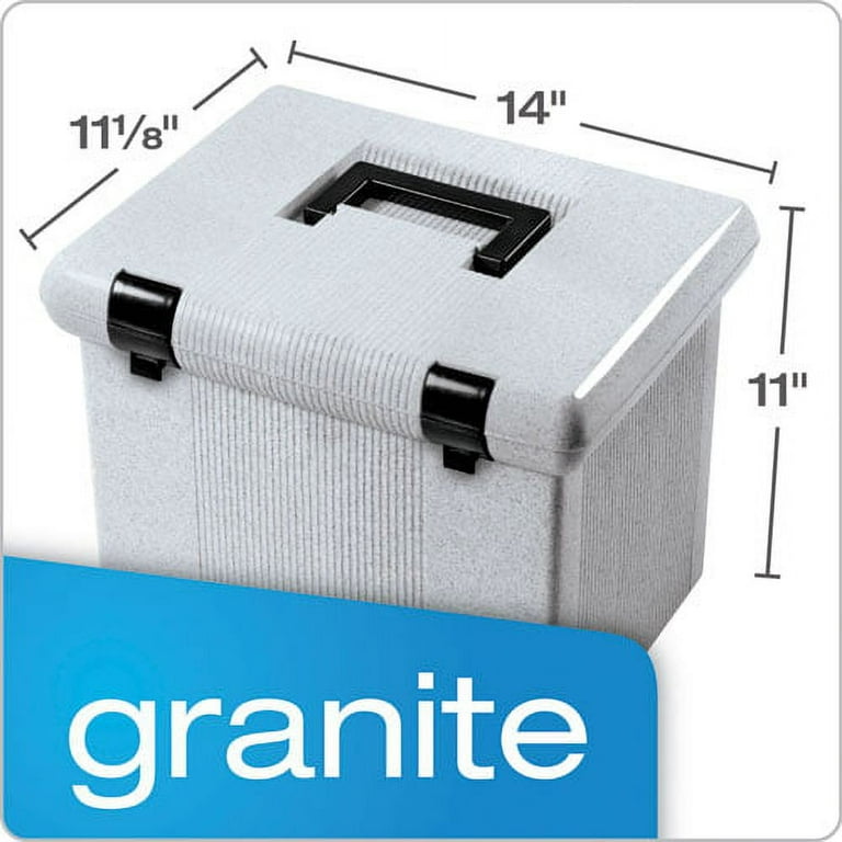 Portable File Boxes, Letter Files, 13.88 Portable File Boxes, Letter Files, 13.88