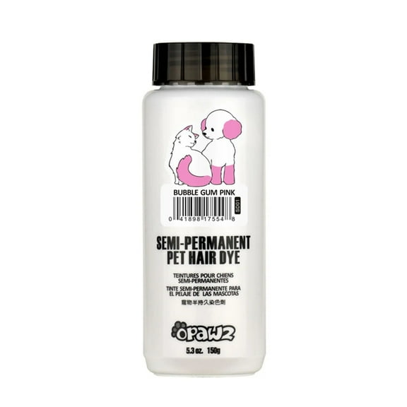 Semi Permanent Hair Dye For Dogs 8 Colors Tool Kit and Dilution Creme Available (Bubble Gum Pink)