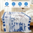 thumbnail image 4 of Coastal Blue Cooling Blanket,Lightweight Breathable Summer Throw Blanket with Double Sided Cold Effect,Ocean Nautical Lighthouse Starfish Anchor Picnic Blankets Bed Sheet for Hot Sleepers 40"x60", 4 of 8
