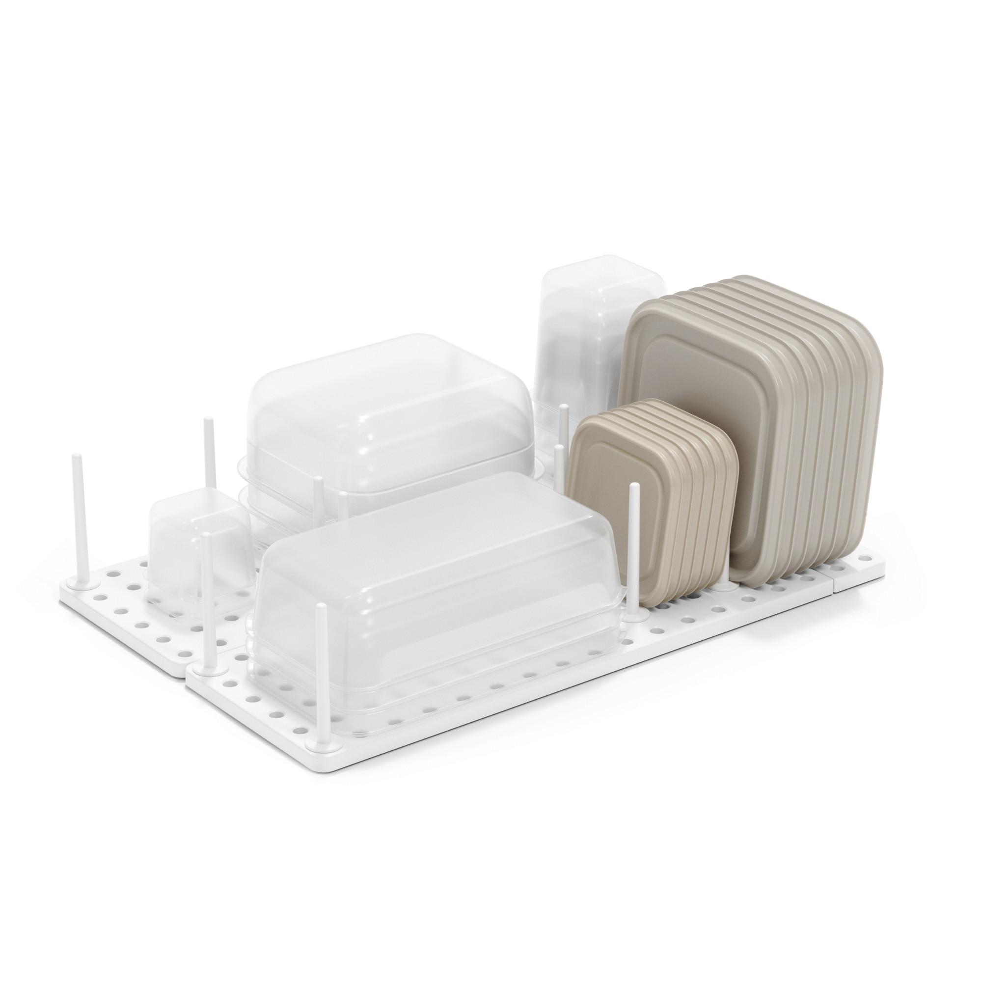 Umbra Peggy Kitchen Organizer Tray with Adjustable Pegs, White photo 7