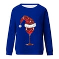 thumbnail image 3 of Jienlioq Hauts pour Femmes Mode Décontractée Imprimé Col Rond Ample Manches Longues Chandails en Molleton Blouse Cyberlundi, 3 of 3