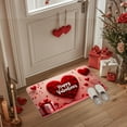 thumbnail image 4 of Valentine's Day Entrance Door Mats 16 x 24 Inches Non-slip Water-absorbent Floor Mats for Home Bathroom Kitchen Laundry Room Seasonal Decor, 4 of 4