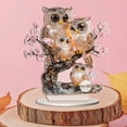 thumbnail image 3 of Exquisite Owl 2D Acrylic Desktop Decor | Sparkly Home Party Ornament | Handmade Style Tabletop Decoration, 3 of 6