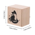 thumbnail image 2 of WASHWEPE Tuxedo Cat Rubber Stamps Square Students DIY Projects 2Pcs 1.2X1.2X1.1In, 2 of 8