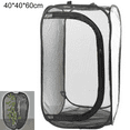 thumbnail image 1 of All Black Insect-proof Net Box Foldable Plant Greenhouse Light Transmission Observation Room Insect Incubator Butterfly Cage, 1 of 5
