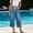 Blue high waisted wide leg capri jeans a1, variant on Women's High Waisted Wide Leg Ripped Capri Pants Summer Casual Solid Streetwear Denim Jeans Workout Lounge Beach Travel Trousers, Blue 2XL