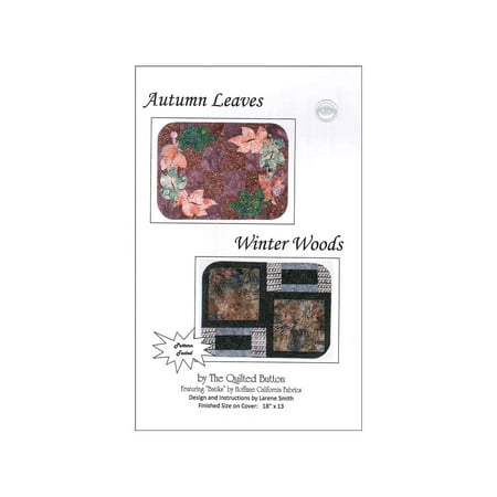 - Quilted Button Autumn Leaves/Winter Woods Pattern