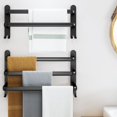 thumbnail image 2 of Three Layer Wall Mount Hanger Cloth Holder Shoe Rack Organizer Towel Rack Towel Holder Towel Bar Slipper Self With Hooks, 2 of 4