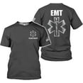 thumbnail image 6 of Personalized EMT Shirt, EMS Shirt, Customized EMS Shirts,EMT Paramedic Uniform Emergency Medical Technician Shirts (SportGrey, S), 6 of 8