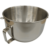 WPW10716820, 5 QT S.S. Bowl fits Whirlpool KitchenAid Stand Mixer, 9707678