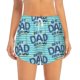 thumbnail image 2 of Balery Best Dad Ever Pantalones cortos deportivos para mujer con forro y dos bolsillos, elásticos, para entrenamiento, gimnasio, yoga-XX-Large, 2 of 7
