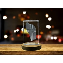 Dominica 3D Engraved Crystal 3D Engraved Crystal Keepsake/Gift/Decor/Collectible/Souvenir