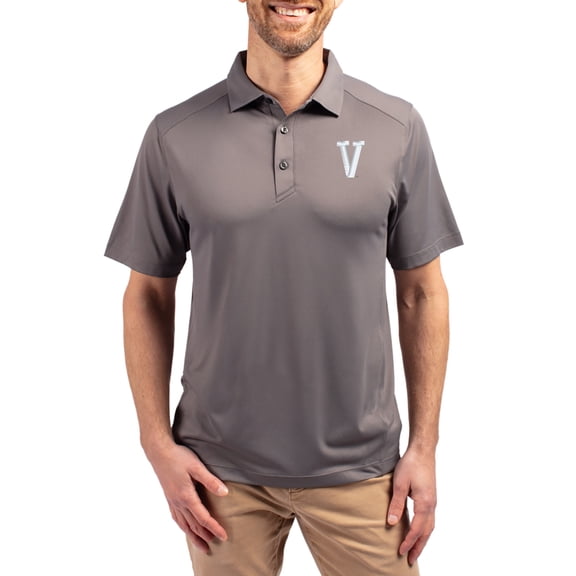 Men's-Cutter & Buck  Gray Villanova Wildcats Forge Eco Stretch Recycled Polo