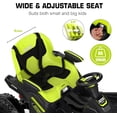 thumbnail image 3 of TOKTOO 24V Ride On Toys for Big Kids, 4 Wheeler for Kids Age 5-12, 800W Electric ATV Car for Kids with Parent Remote, Adjustable Seat, LED Lights & Music, Green, 3 of 8