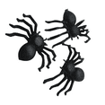 thumbnail image 1 of Injueey 50/100 Uds. Araña negra de plástico decoración de Halloween suministros para festivales divertidos juguetes de broma decoración Kits de decoración para fiestas negro 100 piezas, 1 of 6