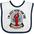 thumbnail image 3 of Inktastic Maine Just Here for the Lobster Boys or Girls Baby Bib, 3 of 4