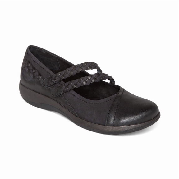 Aetrex Women's Annie Slip-On Mary Jane Shoes for Women Wide Width Adjustable