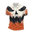 thumbnail image 5 of LIIPEE Halloween Graphic Polo Shirt For Men Short Sleeve Tennis Collar Shirts Male Comfortable Breathable Polos,XXXXL, 5 of 5