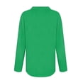 thumbnail image 4 of Lumtrix Women'S Polo Shirts Long Sleeve Collared T Shirt Golf Shirt Business Casual Tee Casual Tops Button Down Green 3XL, 4 of 7