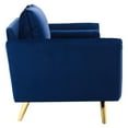 thumbnail image 3 of Revive Performance Velvet Sofa Navy, 3 of 8