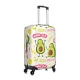thumbnail image 3 of Easygdp Avocado Work Out Double-Sided Printed Elastic Suitcase Protective Cover,Invisible Zipper, Business Trip Luggage Cases,Washable And Resistant To Falling -Small, 3 of 9