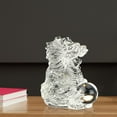 thumbnail image 6 of Colcolo Chinese Dragon Statue Art Crystal Dragons Family Figurine for Home Decor Car White, 6 of 8