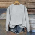thumbnail image 7 of Jinhomg Womens Trendy Sweatshirts Holiday Funny Cute Letter Print Pullover Tops Fall Winter Casual Comfy Long Sleeve Crewneck Sweatshirt Gray XXL, 7 of 7