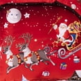 thumbnail image 3 of Merry Christmas 3 Pieces Duvet Covers Set with 2 Shams, Santa Claus Pattern Bedding Cover Set,Queen, 3 of 7