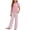 Pink, variant on Cethrio Girls' Pajama Sets Short Sleeve, Printed 2 Piece Casual Summer Girls' Sleepwear Pink Size 7-8 T