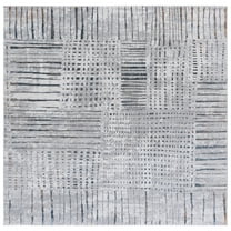 SAFAVIEH Sonoma Corie Abstract Area Rug, Grey/Ivory, 6'7" x 6'7" Square