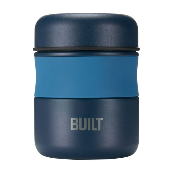 BUILT 10 oz Double-Wall Vacuum Insulated Food Jar, Blue