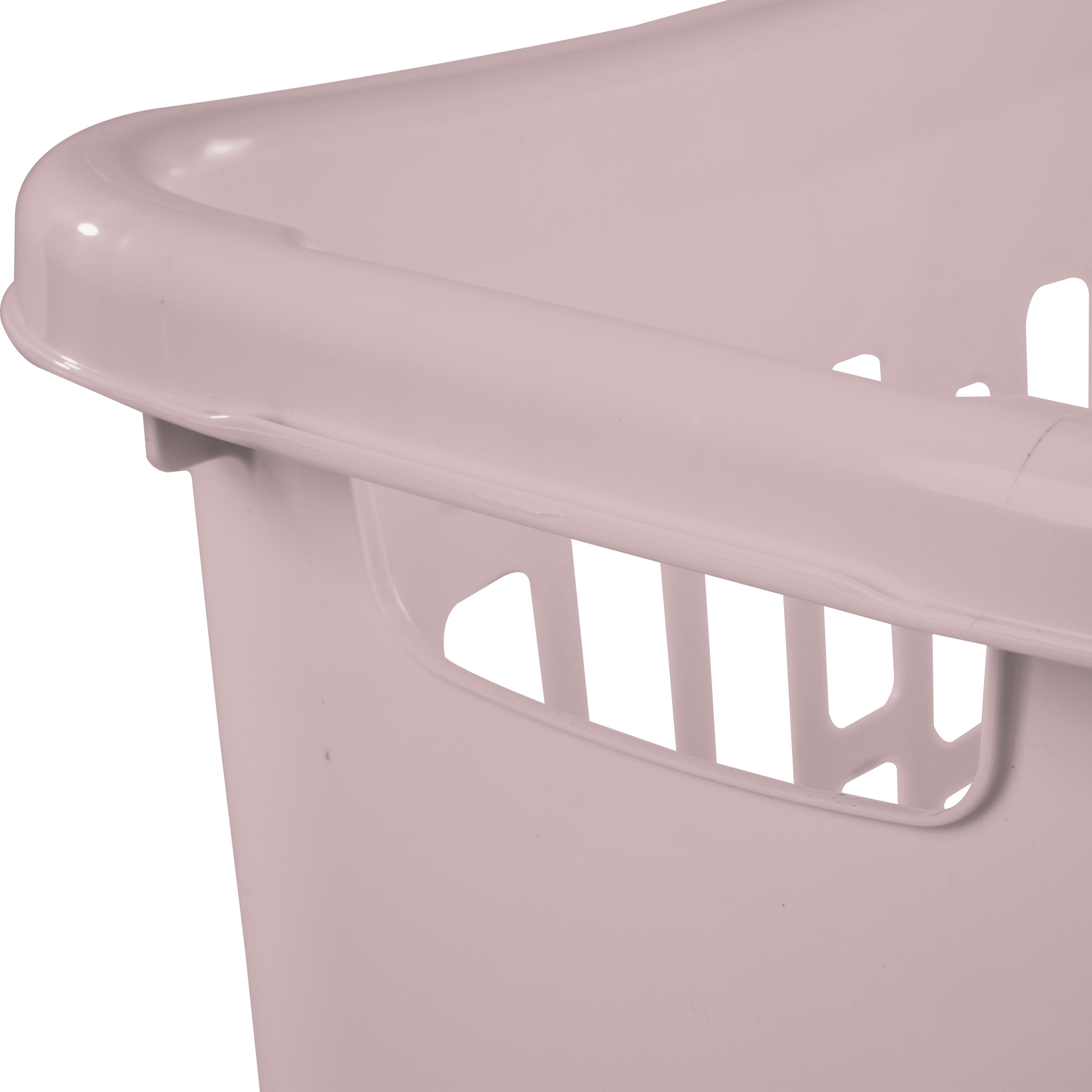 Sterilite Manne à Linge Ouverte Rectangulaire- Rose STERILITE PANIER OUVERT