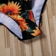thumbnail image 4 of ITFABS Women Push Up Bikini Set Flower Print High Waist Swimming Suits, 4 of 5