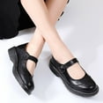 thumbnail image 5 of Cyiecw Mary Jane Shoes Women Mary Janes Flats Ladies Oxford Shoes for Women Comfort Leather Round Toe Non-Slip Dressy Casual Cute Girls School Work Shoes, 5 of 7