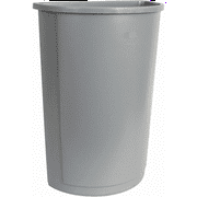 Msc Industrial Supply Rubbermaid 21 Gal Gray Half-Round Trash Can