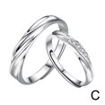 thumbnail image 7 of DLQT Men'S Rings To Spend Love Together Couple Rings Men And Women Ins Niche Design Light Luxury Versatile Zircon Couple Rings Valentine'S Day Gift, 7 of 7
