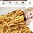 thumbnail image 3 of Nawypu  Novelty Instant Noodles Blanket, Funny Realistic Food Throw Blankets Ramen Texture Print Flannel Blanket for Bedroom Living Rooms Sofa Couch Beds Office Lap, 3 of 6